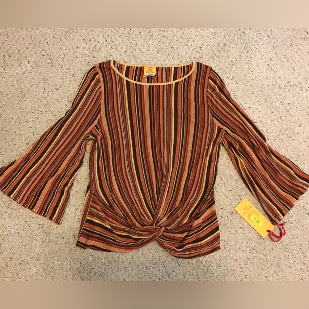 RUBY ROAD NWT PETITE MEDIUM TOP CUTE FALL COLORS